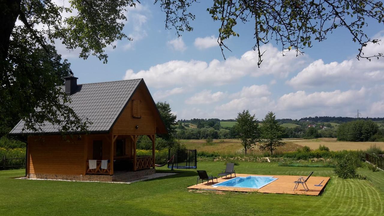 Domek Skowronek Z Basenem Lesko Exterior photo